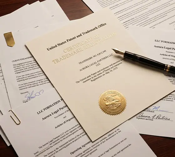 Business setup and trademark documents